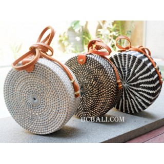 circle sling handbags 3color fashion handmade 